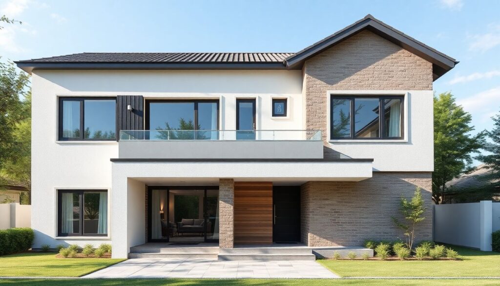 Модные материалы в наружной отделке и их практичность - иллюстрация