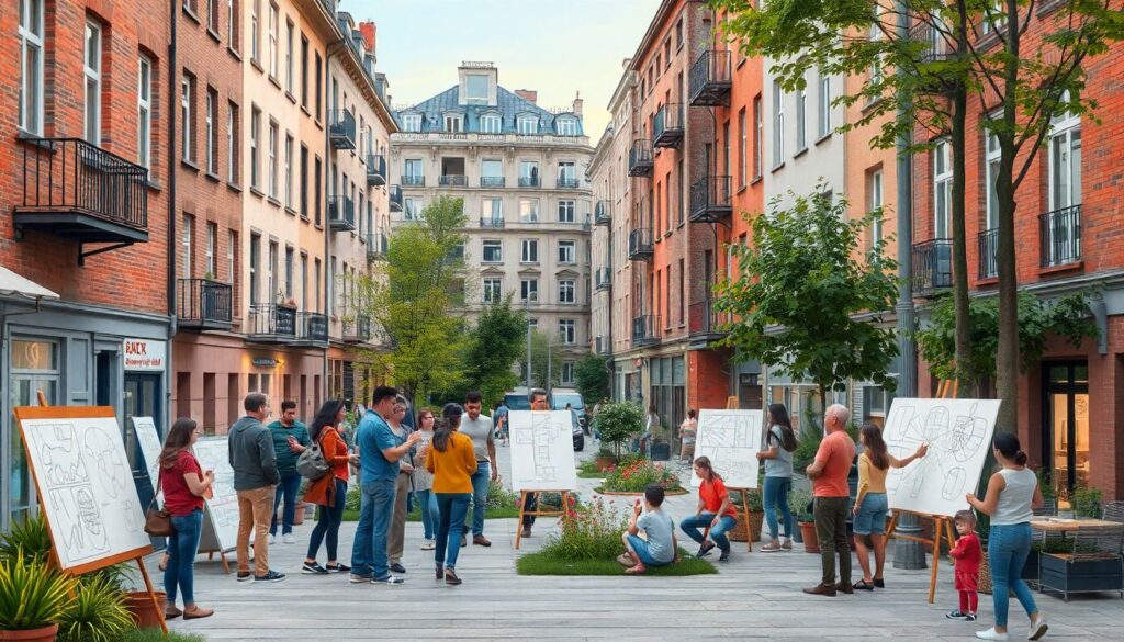Архитектура в городе будущего: резкие переходы и устойчивость - иллюстрация